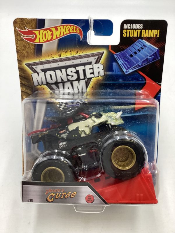 2016 Hot Wheels monster jam #38 Pirates Curse 128A on Sale