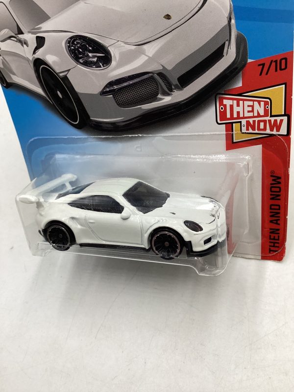 2018 Hot Wheels #47 Porsche 911 GT3 RS White *Vein* 99B Online Sale