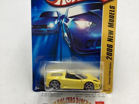 2006 Hot Wheels #33 Ferrari F430 Spider Yellow (SR) Online Hot Sale