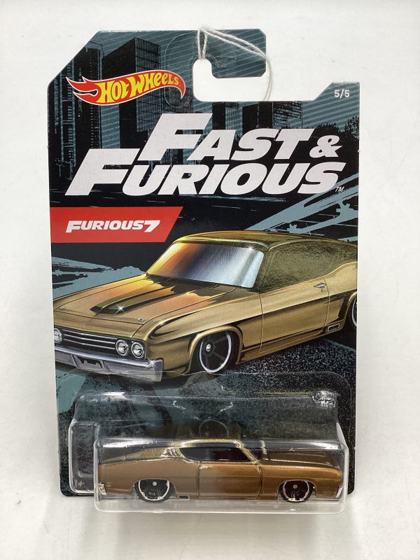 2020 Hot Wheels Fast and Furious 7 5 5 69 Ford Torino Talladega Bronze 71A Online Sale