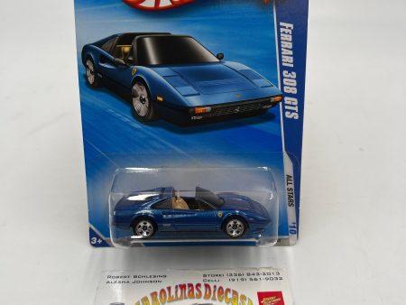 2010 Hot Wheels All Stars #128 Ferrari 308 GTS Blue W Protector Supply