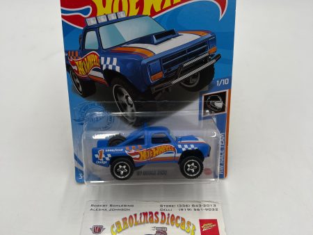 2021 Hot Wheels Race Team #168 87 Dodge D100 Blue 49A Fashion