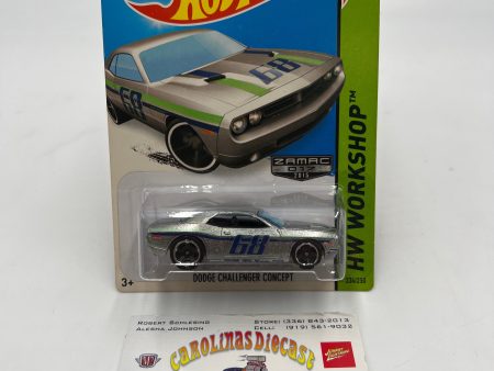 2015 HW Workshop Zamac 017 #234 Dodge Challenger Concept *Card Yellowing* 144G For Cheap