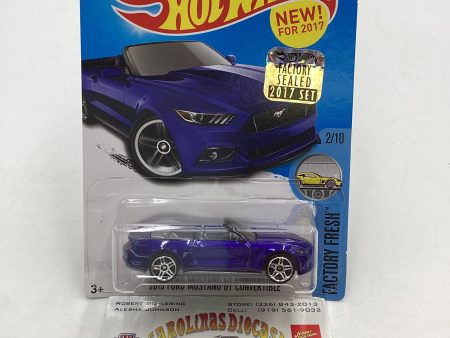 2017 Hot Wheels Factory Sealed #104 2015 Ford Mustang GT Convertible Blue 25E Discount