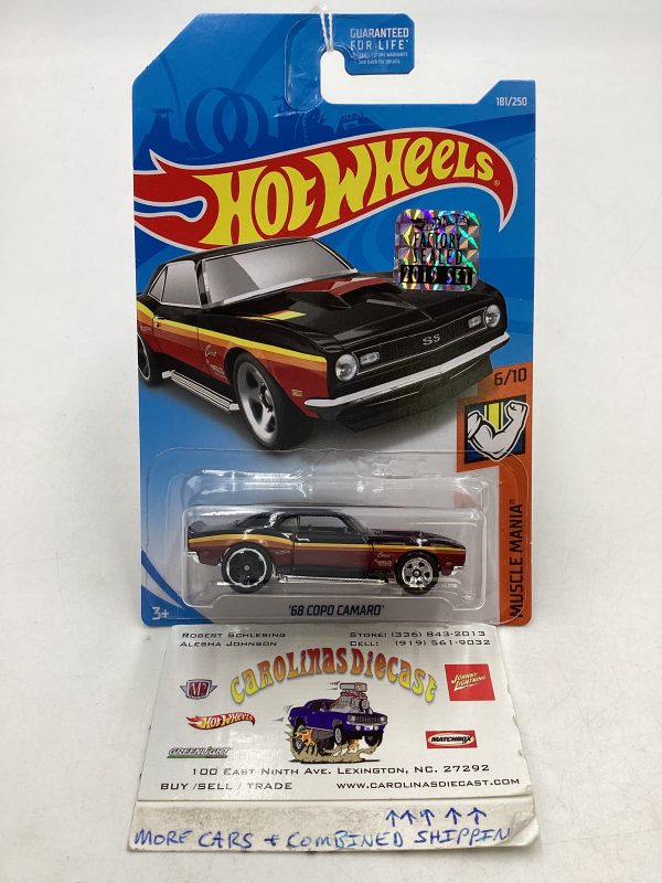 2019 Hot Wheels #181 68 Copo Camaro Walgreens Exclusive Factory Sealed Supply