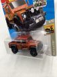 2019 hot wheels #14 ‘15 Land Rover Defender Double Cab Factory Sealed Orange 63G For Sale