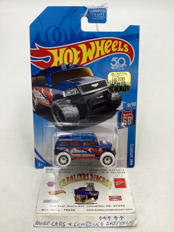 2018 Hot Wheels Treasure Hunt Factory Sealed Rockster Blue 277Q Hot on Sale