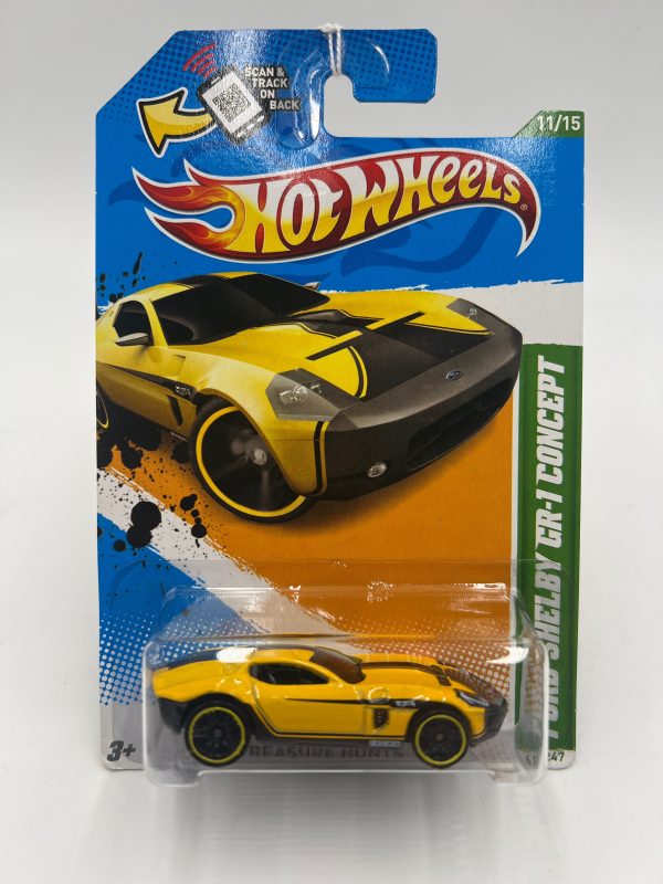 2012 Hot Wheels Treasure Hunt #61 Ford Shelby GR-1 Concept Yellow 277B Online Hot Sale