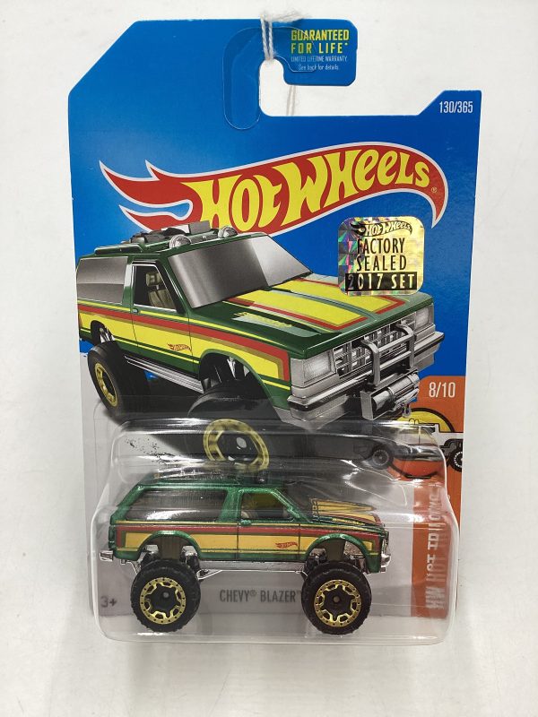 2017 Hot wheels Factory Sealed #34 Chevy Blazer 4x4 Green 15D Discount