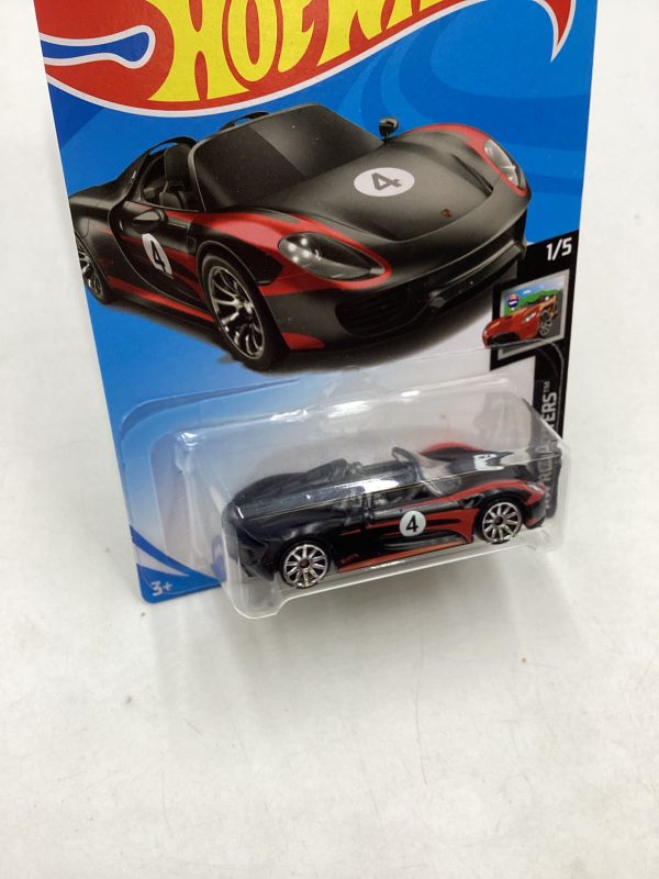 2019 Hot wheels #94 Porsche 918 Spyder Black 99B Online Hot Sale