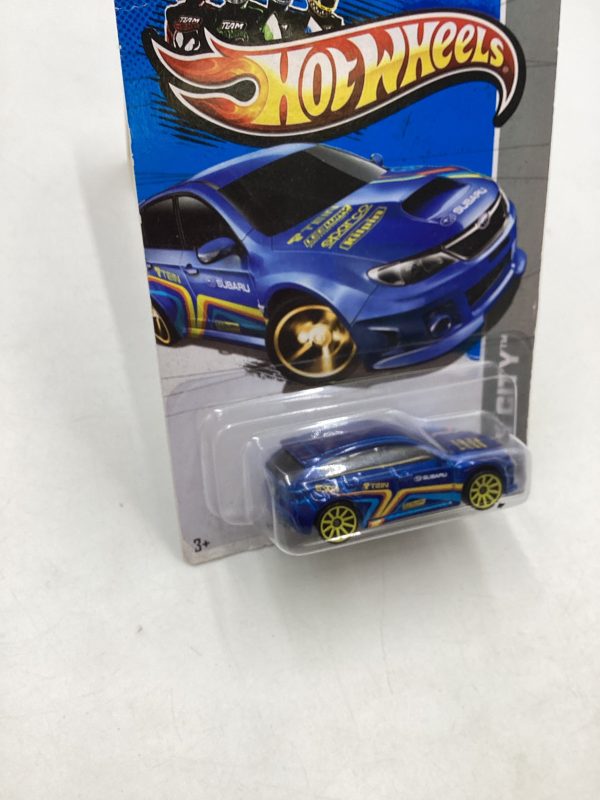 2013 Hot Wheels #25 Subaru WRX STI Blue *Card Not Perfect* 89D Discount