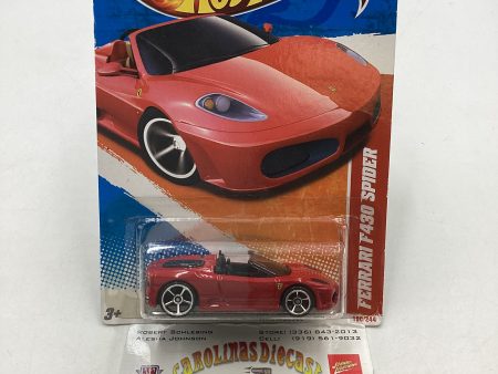 2011 Hot wheels #190 Ferrari F430 Spider Red SR Online Hot Sale