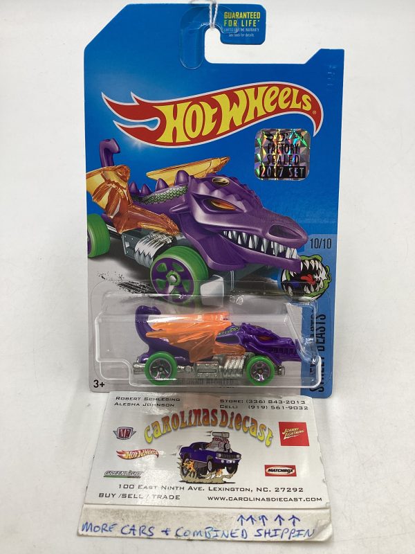 2017 Hot Wheels Treasure Hunt Factory Sealed Dragon Blaster 274A Hot on Sale