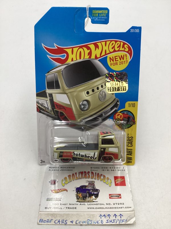 2017 Hot Wheels Factory Sealed #201 Volkswagen T2 Pickup Tan 96A For Sale