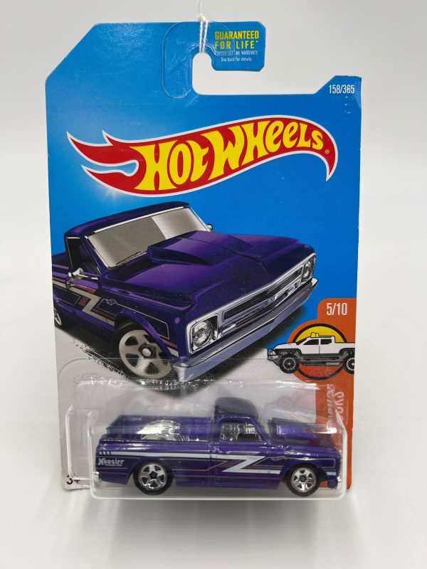 2017 Hot Wheels Hot Trucks #158 67 Chevy C10 Purple 5F For Cheap