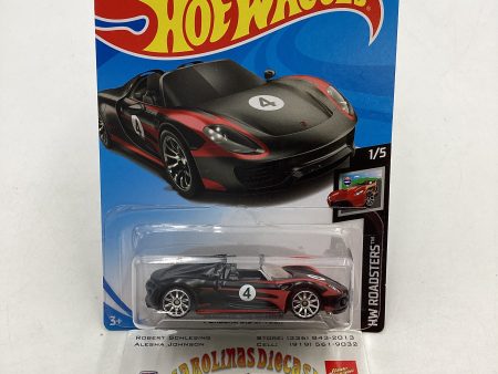 2019 Hot wheels #94 Porsche 918 Spyder Black 99B Online Hot Sale