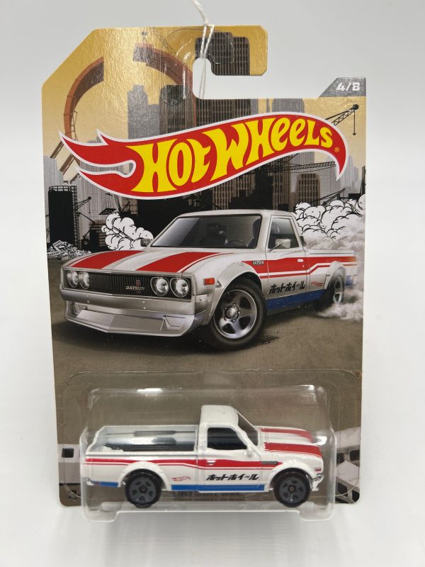 2015 Hot Wheels RAD Truck Series #4 Datsun 620 White 158D on Sale