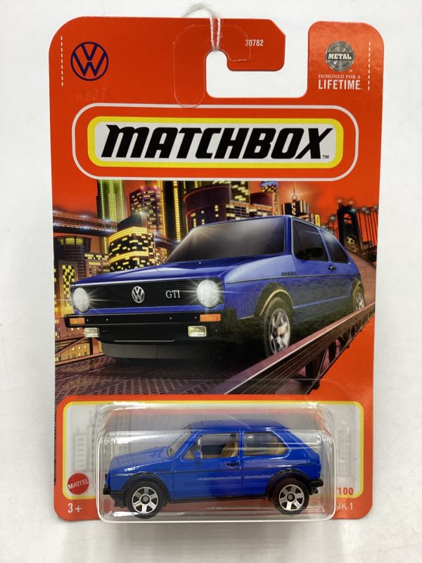 2024 Matchbox G Case #95 Volkswagen Golf MK 1 Blue 211N Online Hot Sale