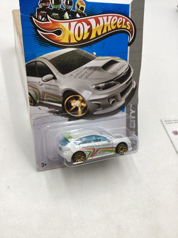 2013 Hot Wheels #25 Subaru WRX STI White *Card Not Perfect* 89C Online Sale