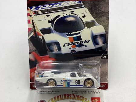 2017 Hot Wheels Race Day #4 Porsche 962 White 244K Fashion