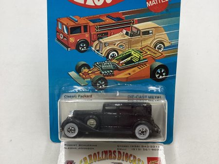 1982 Hot Wheels Rare “Unpunched” Blackwall Classic Packard Black No. 3920 with protector Supply