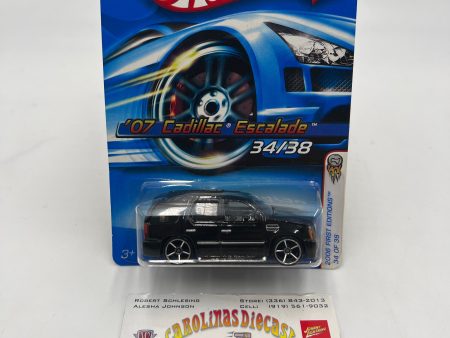 2006 Hot Wheels First Editions #034 07 Cadillac Escalade Black Online now