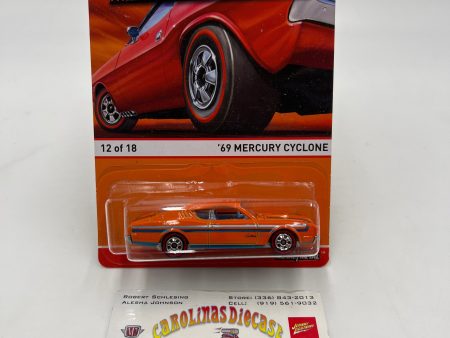 2015 Hot Wheels Redline #12 69 Mercury Cyclone Orange 158C Hot on Sale