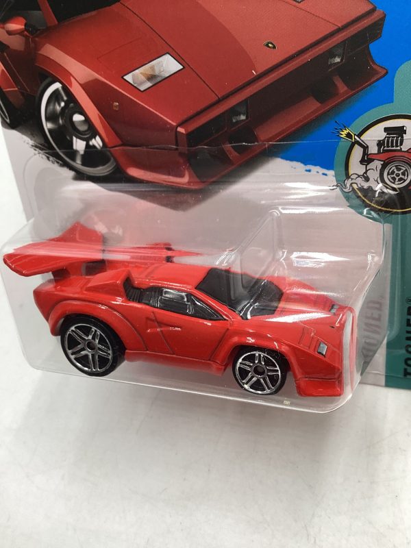 2017 Hot wheels Factory Sealed #152 Lamborghini Countach Red Tooned 102D Hot on Sale