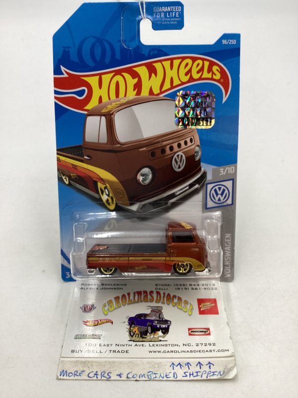 2019 Hot Wheels Factory Sealed #96 Volkswagen T2 Pickup Brown 96A Online Sale