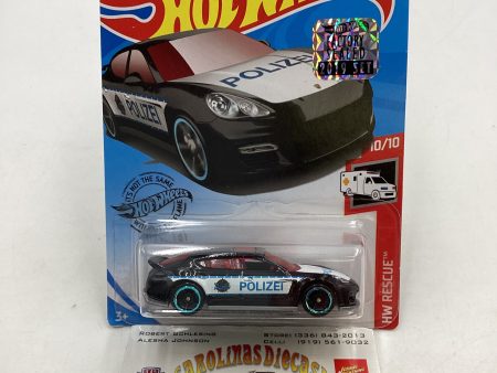 2019 Hot wheels Factory Sealed #100 Porsche Panamera Black 100C Hot on Sale