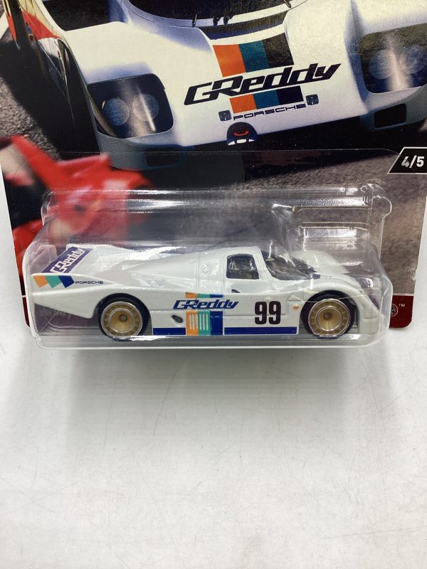 2017 Hot Wheels Race Day #4 Porsche 962 White 244K Fashion