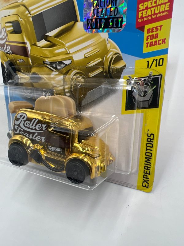 2019 Hot Wheels #24 Roller Toaster Golden Factory Sealed W Protector Supply