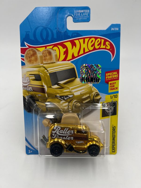 2019 Hot Wheels #24 Roller Toaster Golden Factory Sealed W Protector Supply