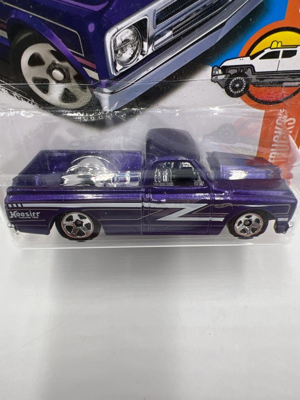 2017 Hot Wheels Hot Trucks #158 67 Chevy C10 Purple 5F For Cheap