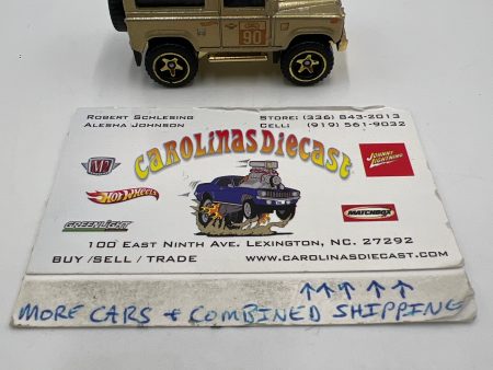 2022 Hot Wheels FAO Schwarz Loose Land Rover Defender 90 Gold on Sale