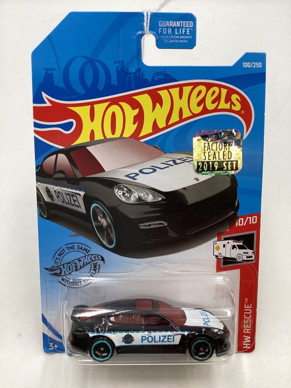 2019 Hot wheels Factory Sealed #100 Porsche Panamera Black 100C Hot on Sale