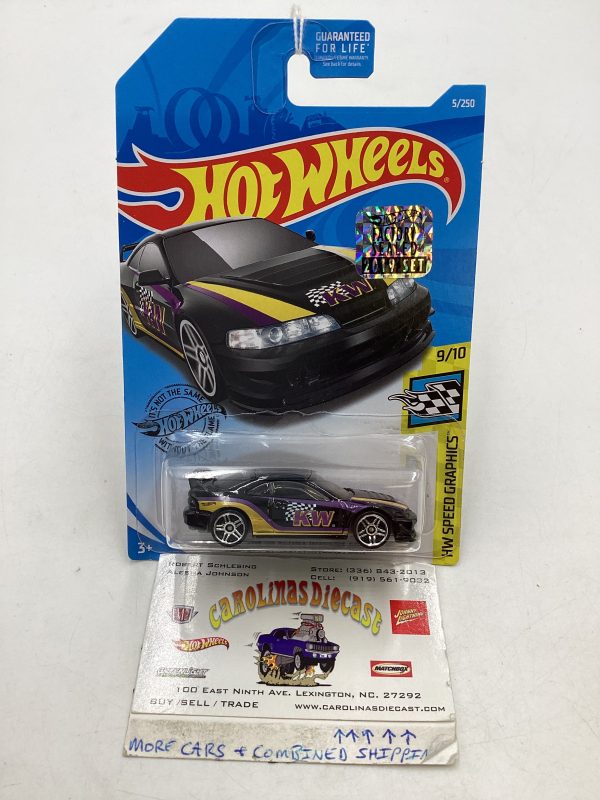 2019 Hot Wheels Factory Sealed #5 Custom 01 Acura Integra GSR Black 102i For Cheap