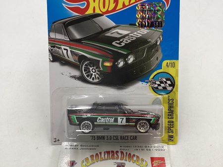 2017 Hot wheels 73 BMW 3.0 CSL Race Car Black Factory sealed sticker #57 105H Online