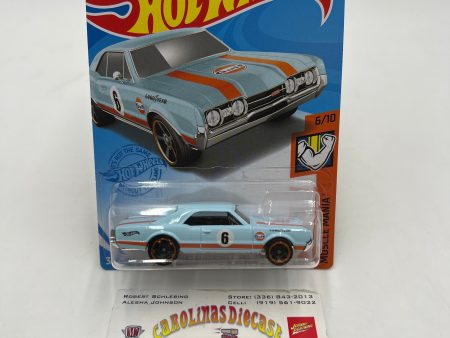 2021 Hot Wheels Muscle Mania #231 67 Oldsmobile 442 Gulf Blue 50B Online Hot Sale