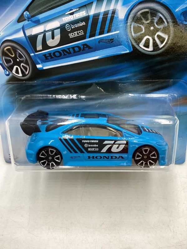 2018 Hot Wheels Honda Series #4 Honda Civic SI Blue 156A Fashion