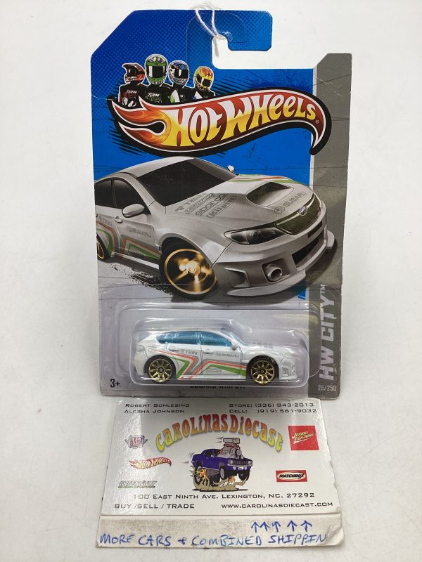 2013 Hot Wheels #25 Subaru WRX STI White *Card Not Perfect* 89C Online Sale