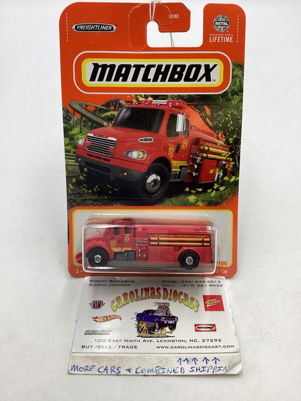 2024 Matchbox G Case #76 Freightliner M2 106 Fire Truck Red 211B on Sale