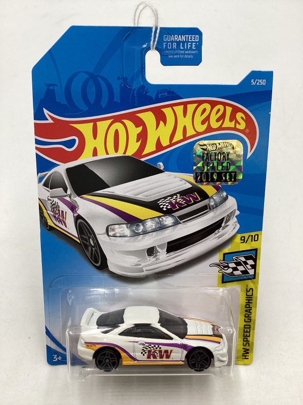 2019 Hot Wheels Factory Sealed #5 Custom 01 Acura Integra GSR White 101i For Cheap