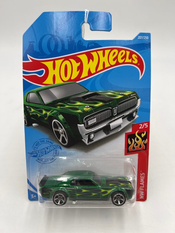 2021 Hot Wheels Flames #207 68 Mercury Cougar Green 41C Sale