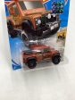 2019 hot wheels #14 ‘15 Land Rover Defender Double Cab Factory Sealed Orange 63G For Sale