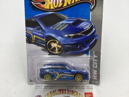 2013 Hot Wheels #25 Subaru WRX STI Blue *Card Not Perfect* 89D Discount