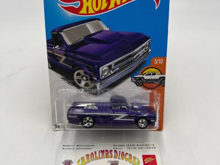 2017 Hot Wheels Hot Trucks #158 67 Chevy C10 Purple 5F For Cheap