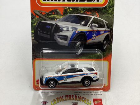 2024 Matchbox G Case #36 2023 Ford Police Interceptor Utility White 211 I on Sale