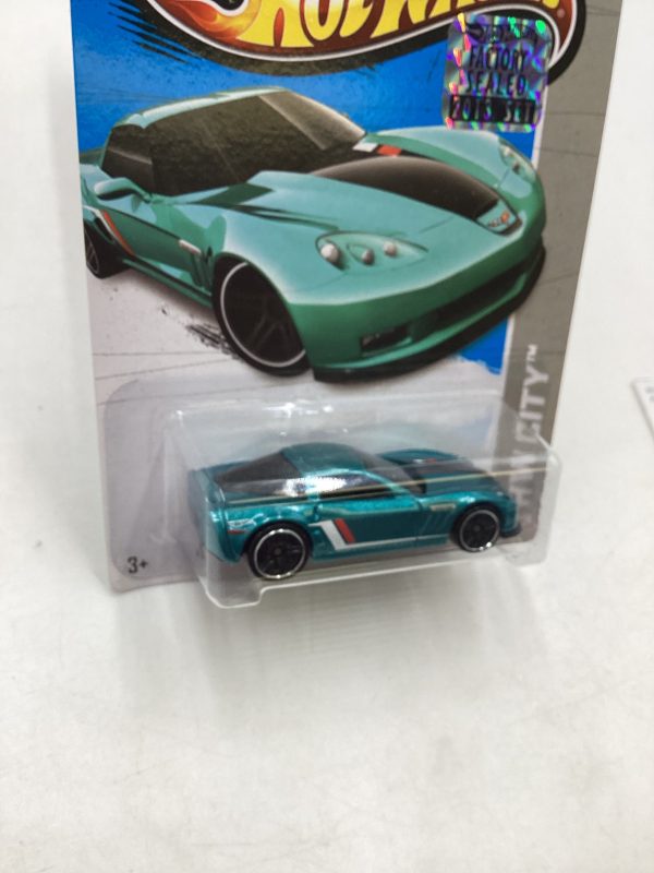 2013 Hot Wheels Factory Sealed #24 11 Corvette Grand Sport Teal 15B Fashion