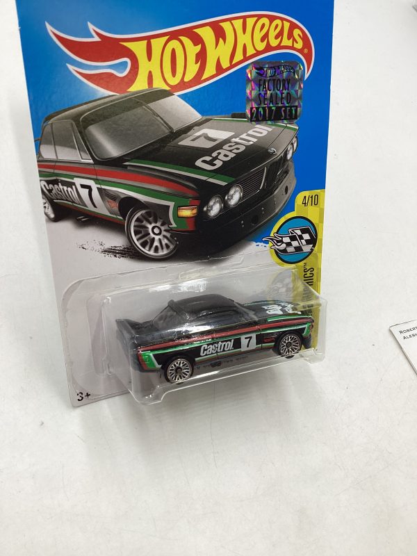 2017 Hot wheels 73 BMW 3.0 CSL Race Car Black Factory sealed sticker #57 105H Online